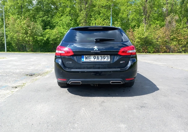 Peugeot 308 cena 58900 przebieg: 144000, rok produkcji 2016 z Warszawa małe 92